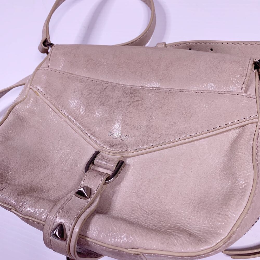 Botkier Trigger Saddle Crossbody Leather Bag Blush Pink Beige Stud 37730470 - Picture 6 of 11